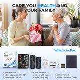 Blood Pressure Monitor, Extra Large 2 Cuffs Accurate Upper Arm Blood Pressure Machine for Home Use, 9-17''&13-21''Adjustable Blood Pressure Cuff, 6 inch Backlit Large Screen /3 User Mode