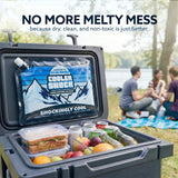 Cooler Shock Reusable Ice Packs for Cooler, 14"x10" - Long Lasting Cold Freezer Packs for Coolers and Lunch Boxes - Cooler Ice Packs for Camping Gear, Fishing, Road Trips, Beach Must Haves