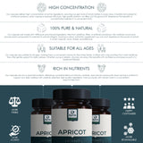 Earth BOTANIC Organic Apricot Extract, 1000 mg 120 Veggie Capsules (Vegan, Non-GMO) Herbal Supplements