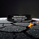 Center Mass, Inc. Legacy Band - Personalized ID & Memorial Bracelet - 2 Size Options - Black Metal