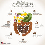 Dr Clark Store Cloves Vegetarian, 500mg, 102 Tapioca Capsules – Helps Maintain Liver Performance and Blood Circulation