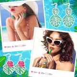 Nosiny 36 Pairs Tropical Summer Earrings Bulk for Women Vacation, Classic