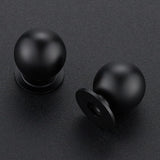 Ravinte Decor 12 Pack Black Cabinet Knobs, Round Dresser Knobs, Ball Kitchen Cabinet Hardware, 0.95" Diameter