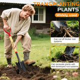HIGHLIGHT Spade Shovel Digging Trench Garden 45 Inch D Grip Steel Shovel
