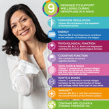 Health & Her Menopause Supplements for Women - Multi-Nutrient Support, Menopause Vitamins for Energy, Bones, Muscles, Skin & Hair, Vegan, Gluten-Free, Non GMO (60ct - 1 Month)