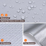 Patiobay Tarp 12x20 Feet, 10 Mil Large Waterproof Tarps Heavy Duty with Grommets Every 23.6", Thick Plastic Tarp, UV Resistant Tear&Fade Resistant, Reinforced Edges for Outdoor Pool Camp Tent