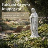 BETISEF Virgin Mary Praying Statue, Outdoor 30 Inch Tall Large Religious Garden Statue, Blessed Mother Outdoor Statue, Virgen De Guadalupe Statues for Yard, Patio, Home Decor