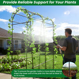 PKBD Tall Garden Arch Trellis for Climbing Plants Outdoor