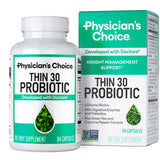 Physician's CHOICE Probiotics for Weight Management & Bloating - 6 Probiotic Strains - Prebiotics - Key ingredient Cayenne - Supports Gut Health - Weight Management for Women & Men - Green Tea - 84 CT