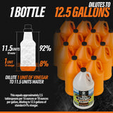 Calyptus 50% Pure Concentrated Vinegar | Maximum-Performance (12.5X) Power | Technical Grade | Dilutes Easily to 5% Acidity (1.5 Cups per Gallon) | Home and Outdoor Cleaning Concentrate | 1 Gallon