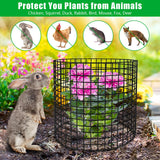 5 Pack Plant Protectors from Animals, 13x12" Plant Cages for Outdoor Plants