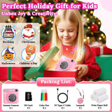 JPVERLY Kids Instant Print Camera - Christmas & Birthday Gift for Boys and Girls Ages 3-12, HD Digital Video Camera Toy with 3 Rolls Printing Paper & 32GB Card (Pink)