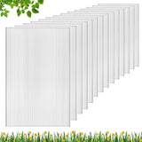 DGSL 14 Pcs Polycarbonate Greenhouse Panels, 4' x 2' x 0.16'' Twin-Wall Panels, Polycarbonate Sheet for All Weather Outdoor Garden and Greenhouse Covering