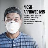 3M N95 Respirator 8511, 10 Pack, NIOSH-APPROVED N95, Features 3M COOL FLOW Exhalation Valve, Relief From Dusts & Certain Particles During Sanding, Pollen, Mold Spores, Dust Particles (8511DB1-A-PS)