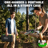 CEEPUY Mini Chainsaw Cordless,6 Inch Portable Electric Chainsaw with 2 Batterys/Automatic Oiler/Security Lock/Powered Small Handheld Saw for Trees Branches Trimming,Gifts for Father Men Dad Husband