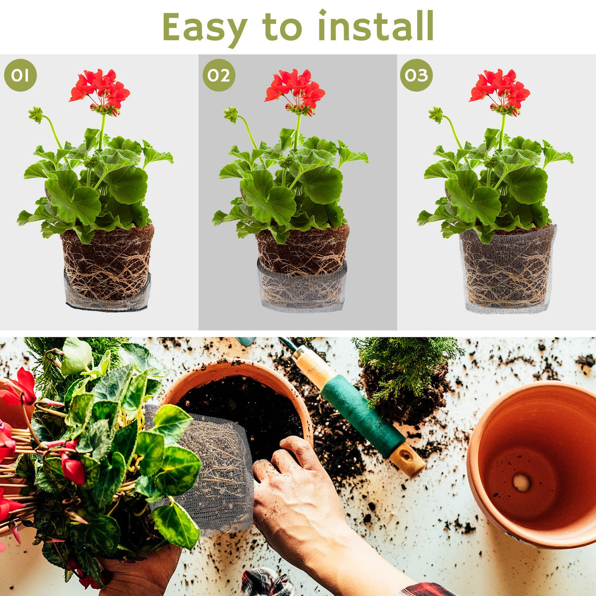 12 Pcs Gopher Baskets Plant Root Gopher Wire 1/3 / 5 Gallon Stainless Steel Gophers Moles Voles Mesh Baskets for Garden Tubers Plants Trees Flowers Bulbs Crops