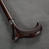 Asterom Walking Cane - Handmade, Ergonomic, Canes for Men - Wooden Walking Sticks for Seniors, Unique, Cool (Walnut, 36 Inches)