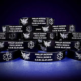 Center Mass, Inc. Legacy Band - Personalized ID & Memorial Bracelet - 2 Size Options - Black Metal