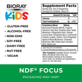 BIORAY Kids NDF Focus, Citrus - 2 fl oz - Supports Cognitive Function, Enhances Clarity & Promotes Steady Energy Levels - Non-GMO, Vegetarian, Gluten Free - 1-2 Month Supply