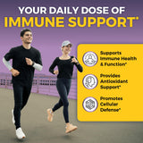 Viva Naturals Elderberry with Vitamin C and Zinc (120 Capsules) - 1000mg Sambucus Elderberry Immune Support Supplement, Black Elderberry Capsules for Adults, Elderberry Vitamins - 2 Months Supply