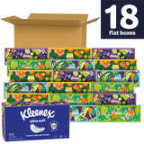 Kleenex Ultra Soft Facial Tissues, 18 Flat Boxes, 120 Tissues per Box, 3-Ply (2,160 Total), Packaging May Vary