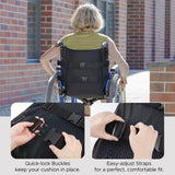 Sunlit Seat Jello, Gel Seat Cushion & Back Cushion for Long Sitting with Non-slip Cover, Gel Cushions for Wheelchair Office Chair Car Seat, Reduce Tailbone Pressure Orthopedic Sciatica Hip Pain Relief