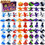 ZEAYOU 80Pcs Halloween Party Favors for Kids, Halloween Fidgets Toys with Mini Pop Keychain, Halloween Fidget Sensory Pop Toys, Classroom Prizes Box, Treasure Chest Treat Bags Gifts, Stress Relief