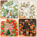Bazen Balloon Arch Stand Kits Gold 8.2FT&5FT Half Arch Backdrop Stand