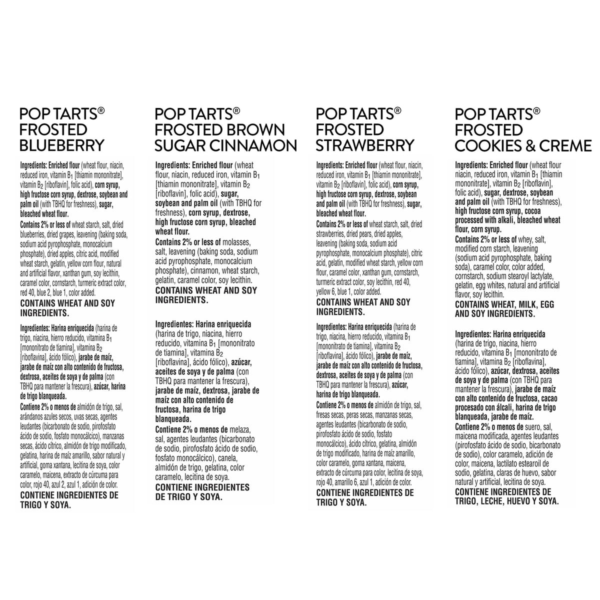 Pop-Tarts Toaster Pastries, Breakfast Foods, Kids Snacks, Value Pack, 4-Flavor Variety Pack (5 Boxes, 60 Pop-Tarts)