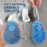 Spargos 12-Pack Rim Hanger Toilet Bowl Cleaner & Urinal Screen All-in-One | Ocean Breeze Splash Guard | Each Lasts 14 Days (5-Month Supply) | Commercial & Home Deodorizer | Gloves Included