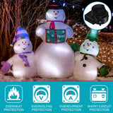 Hiboom 2 Pack Replacement Inflatable Fan Blower, 0.5A Output Air Blower for Inflatable with 3 LED, Air Blow Replacement for Halloween Christmas Yard Blow Up Decor