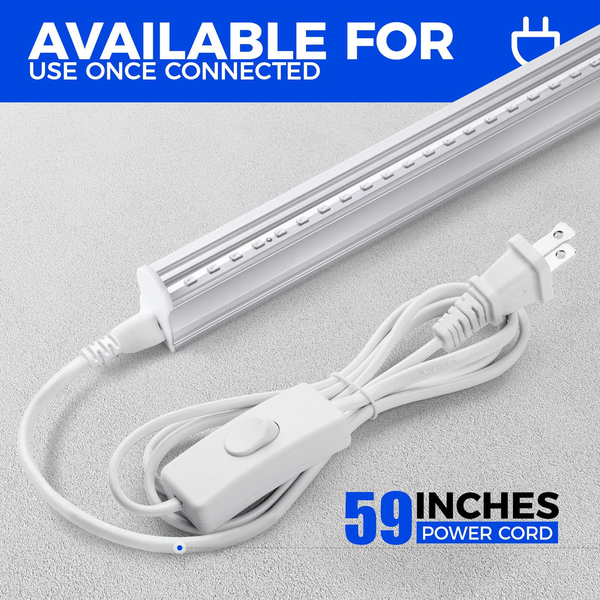 Barrina UV LED Blacklight Bar, 22W 4ft, T5 Integrated Bulb, Black Light Fixture for Blacklight Poster, Halloween Decorations and Christmas Party, Fun Atmosphere with Built-in on, Off Switch (4-Pack)