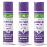 Medline Remedy Clinical Lip Balm, 3 Count, Citrus Scent, Moisturizing, Hydrating, Nourish, Nutrient Rich, Soothing Natural Oils, Revitalize, Comforting, Skin Conditioners, 0.15 oz Stick