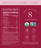 Truvani Vegan Pea Protein Powder | Chocolate Strawberry | 20g Organic Plant Based Protein | 10 Servings | Keto | Gluten & Dairy Free | Low Carb | No Added Sugar