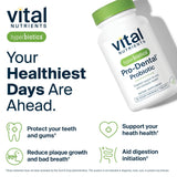 Hyperbiotics Vital Nutrients Pro Dental Probiotic | Clinically Studied BLIS K12 and M18 | Oral Probiotics for Bad Breath treatment for adults | Oral Health for teeth and gums | 90 Mint Tablets