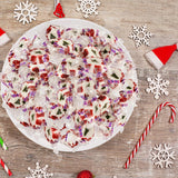 Peppermint Christmas Nougats Bulk Pack 2lb - Delicious Holiday Christmas Candy Individually Wrapped Peppermint Flavor Sweets for a Festive and Indulging Treat - Jelly Xmas Candy Nougat