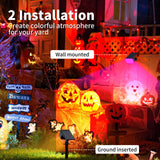 WENATY Solar Spot Lights Outdoor Color Changing, [7 Mode/12 Pack] Christmas Landscape Spotlights, Solar Light Outdoor Waterproof, Led Powered Flood Light for Outside Pathway Yard Garden Tree Halloween
