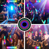 SHQDD 44 PCS Foam Glow Sticks Bulk with 3 Modes Colorful Flashing, Glow Sticks Pack, Foam Light Up Sticks, Glow in Dark Party Supplies for Wedding, Raves, Party, Halloween, 4th of July