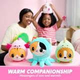 JOYIN Axolotl Plush Toy, Kawaii Axolotl Cat Plush Toy, 11" Soft Plushie, Cute Stuffed Animal Pillow for Kids and Adults, Birthday Gift for Boys and Girls Gift for Christmas