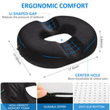 Donut Pillow, Donut Cushion for Tailbone Pain Relief and Hemorrhoids, Donut Seat Cushion for Coccyx, Sciatica, Surgery and Postpartum, Hemorrhoid Pillow for Long Sitting Office Workers, Car Drivers