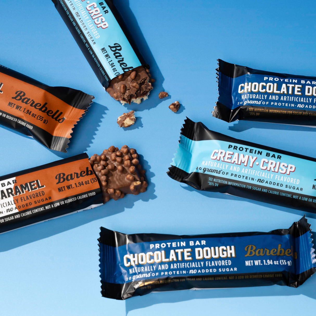 Barebells Starter Pack (3 Mix Pack) – 36 Total Bars, High Protein Snacks, with 20g Protein & No Added Sugar – On-the-Go Breakfast or Post-Workout Treat, Cookies and Caramel, Creamy Crisp, Brownie Dough