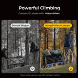 BougeRV Electric Utility Wagon with 133Wh Battery, Up to 440 lbs Load