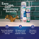 GuruNanda Teeth Whitening Dual Barrel Oxyburst Mouthwash - Alcohol & Fluoride Free, Hydrogen Peroxide to Promote Whiter Teeth - Wild Mint - 3x20 Fl Oz