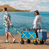 Beach Wagon with Big Wheels for Sand, Flip-Out Tailgate, 330 lb Capacity