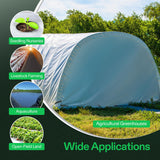 VIVOSUN Black and White Panda Film, 10' x 10' 5.5 Mil Poly Film, Blackout Tarp for Warm House