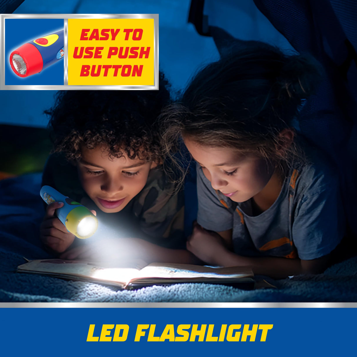 Energizer PAW Patrol Kids LED Lantern and Handheld Flashlight Combo Pack, Great Lightweight LED Flashlights for Kids, Batteries Included