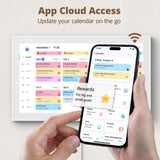 Dragon Touch 15.6" digital calendar chore chart – 1080P full HD interactive touchscreen, smart family planner, Hearth Display wall & desk mountable for seamless scheduling