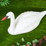Geetery 2 Pcs Swan Decoy Pond Floating Decoration, Bird Deterrent for Geese