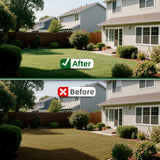 AHXPOCF Manual Lawn Aerator Tool, 11 Spike Steel Aerator for Yard