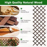 2 PCS Expandable Garden Trellis, 38" x 89" Trellis for Climbing Plants Outdoor, Wooden Lattice Fence Wall Panel Lattice Panels for Outside, for Climbing Plants Vine Ivy Rose Cucumbers Clematis（2PC）